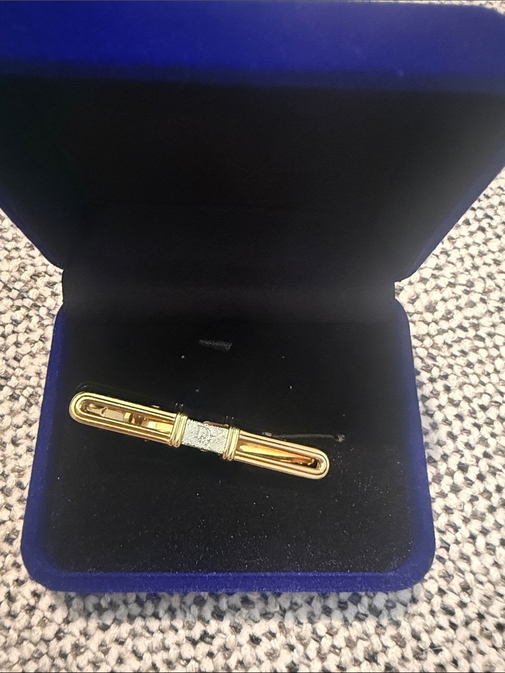 Dior Gold and Silver Men's Tie Bar